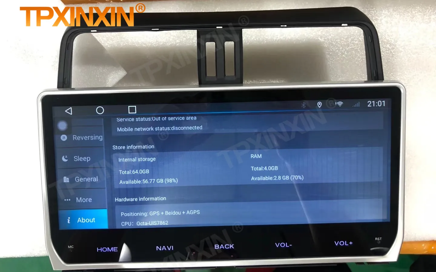 2 Din Carplay Android Radio Receiver Multimedia For Toyota Land Cruiser Prado 150 2018 2019 2020 GPS Navi Video Player Head Unit