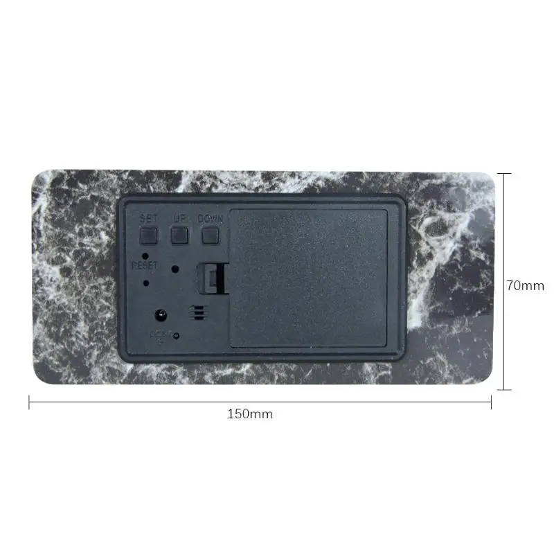 Digital Intelligent Voice Control Table Clock Exquisite Modeling Attractive and Durable Snooze Electronic Desktop Clock