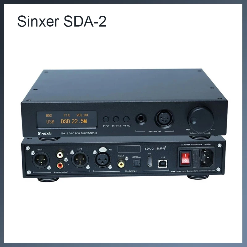 Singxer SDA-2 AK4497EQ DAC NOS родной декодирование DSD512 PCM384Khz Декодер Усилитель для наушников