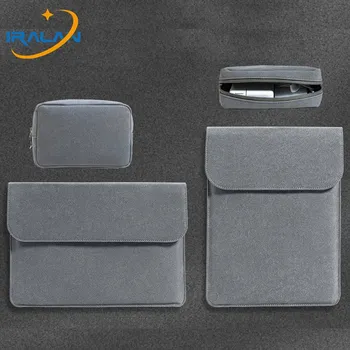 

PU Leather 11 12 13.3 15 16 Sleeve Notebook Bag With Power Pack For HP Xiaomi Mi Air Apple Macbook Pro 13 Case Waterproof Cover