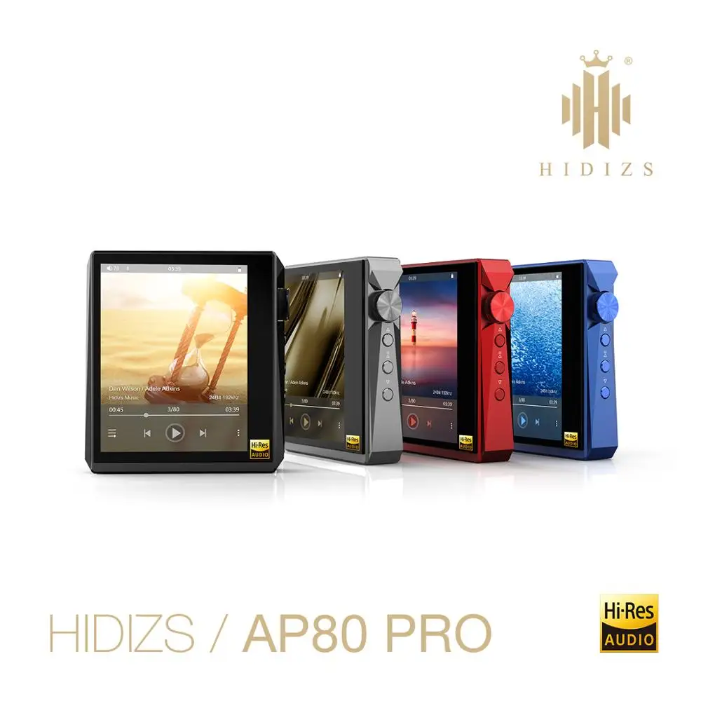 Hidizs ap80pro alta fidelidade dupla ess9218 mp3 player de música bluetooth com tela toque portátil flac ldac usb dac dsd 64/128 fm rádio dap