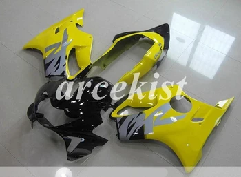 

Injection Mold New ABS Motorcycle Fairings Kit Fit For HONDA CBR600 F4 FS 1999 2000 body set Custom Free Flame Yellow