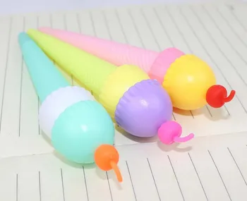 

120pcs/Lot Ceative Lovely Gel Pen Ice Cream Modeling Color Netural Pen Wholesale Free Shipping Stationery Writing Tool GP307