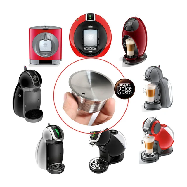 ACIER INOXYDABLE En Métal Réutilisable Dolce Gusto Capsule Compatible avec dolce  gusto café Machine Rechargeable Réutilisable Dolci - Cdiscount  Electroménager