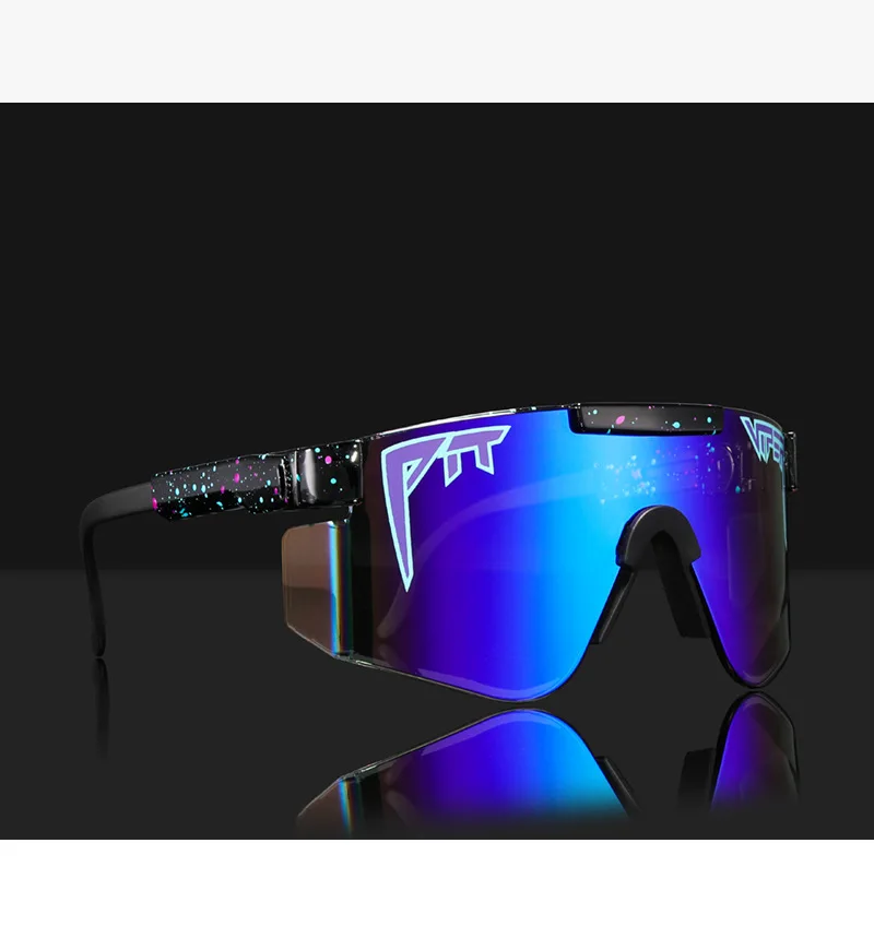 Новинка Роскошные фирменные зеркальные зеленые линзы в золотистой оправе pit viper