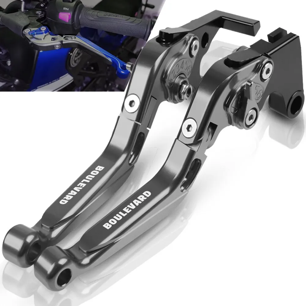 

Motorcycle Accessories handbrake Handle Adjustable Brake Clutch Levers boulevard C50 2005 2006 2007 FOR SUZUKI BOULEVARD S50