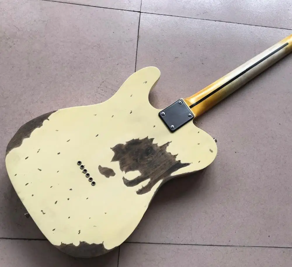 Стиль, электрогитара, клен гриф, ручной работы 6 струн gitaar, высокое качество пикапы гитара ra