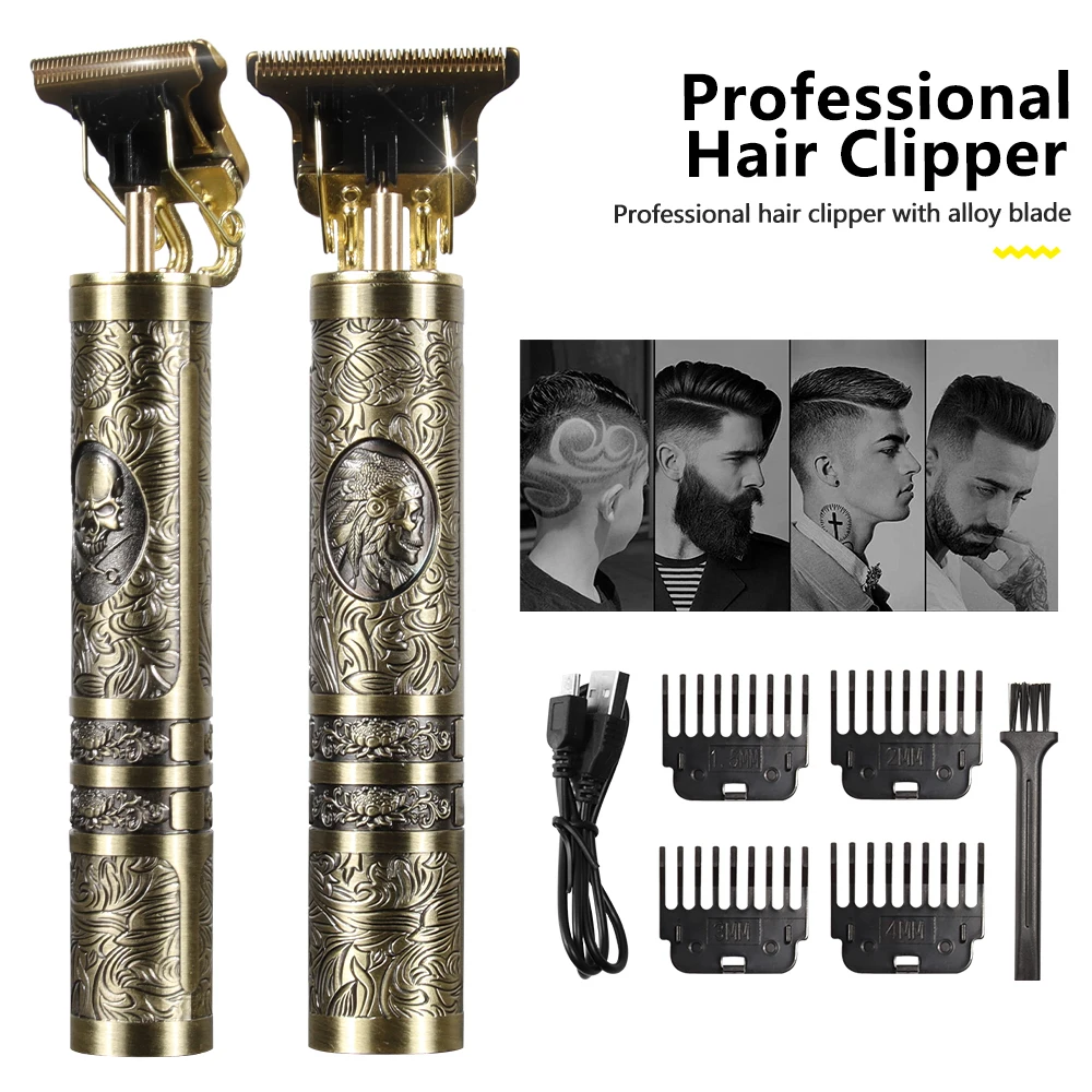 T9 Hair Clipper Professional Electric Trimmer for man 0mm Baldheaded Barber Hair Cutting Machine Cordless Shaver