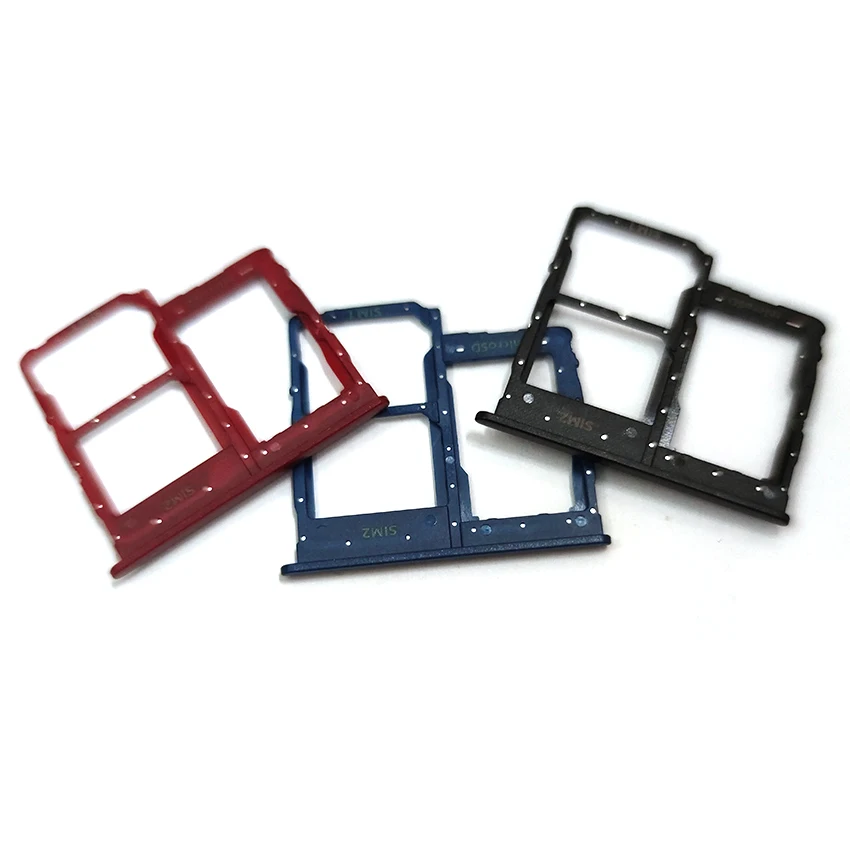 Soporte de bandeja Sim para Samsung Galaxy A01 Core A013F A013G A013M, bandeja de tarjeta SIM, ranura, adaptador, piezas de reparación de enchufe