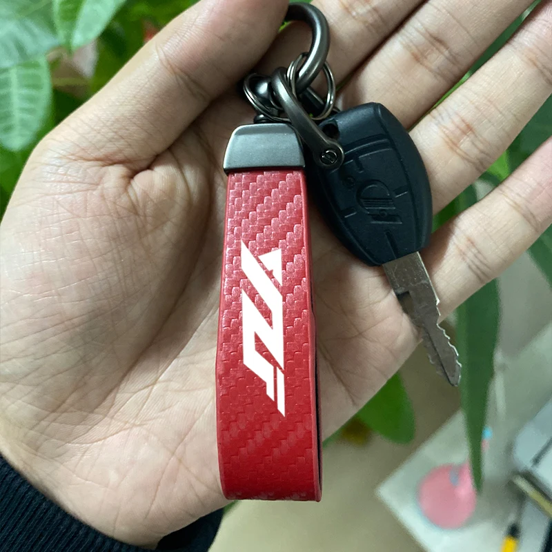 

For YAMAHA YZF R1 R3 R6 R125 YZFR1 YZFR6 Motorcycle Keychain KeyRings Leather Key Ring Key Chain Accessories Lanyard for Keys