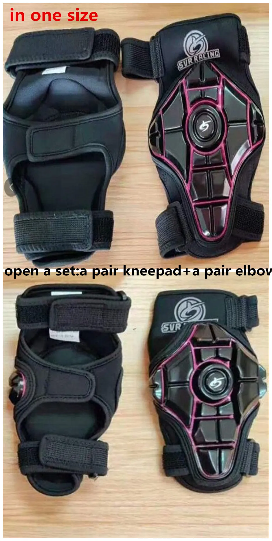 open a set red Детский набор велосипедной экипировки для езды на велосипеде налокотники наколенники ударопрочный дышащий мягкий защитный для катания на коньках - Цвет: open a set red