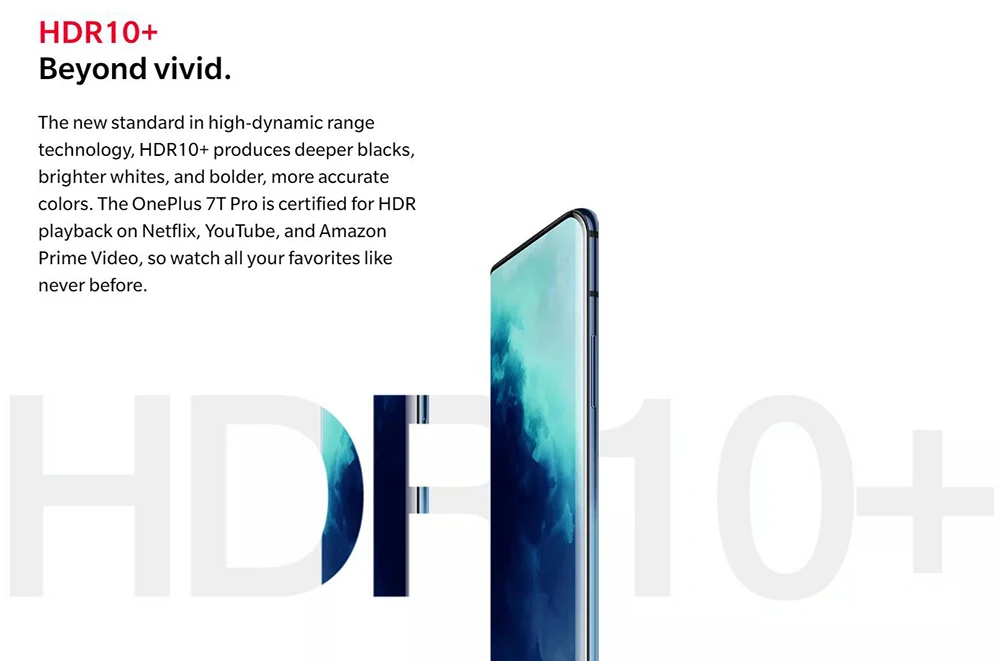 Глобальная прошивка мобильного телефона Oneplus 7T Pro 8 Гб 256 ГБ Snapdragon 855+ 6,6" тройная камера 48MP 4085 мАч NFC 4G Android 10,0