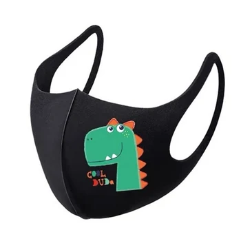 

1PC Cartoon Cotton Kids Mouth Mask Cute Printing Breathable Warm Anti Dust Mask Mouth Fixed Random Pattern M