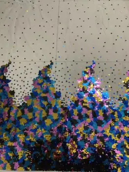 

sequins lace fabric J-9582 african lace material high quality sequins embroidered wholesale price