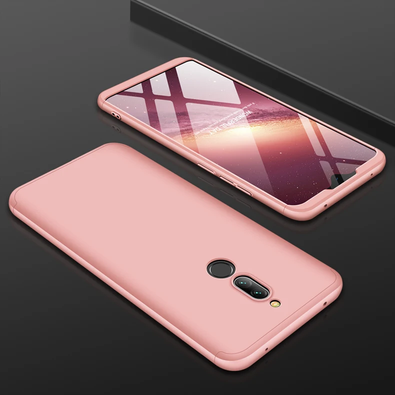 Rose Gold Жесткие ПК-Чехлы для Xiaomi Redmi 8, чехол для Xiaomi Redmi 8A, задняя крышка, 360, полная защита, чехол для телефона, чехол, Capas для Redmi8 - Цвет: Rose Gold