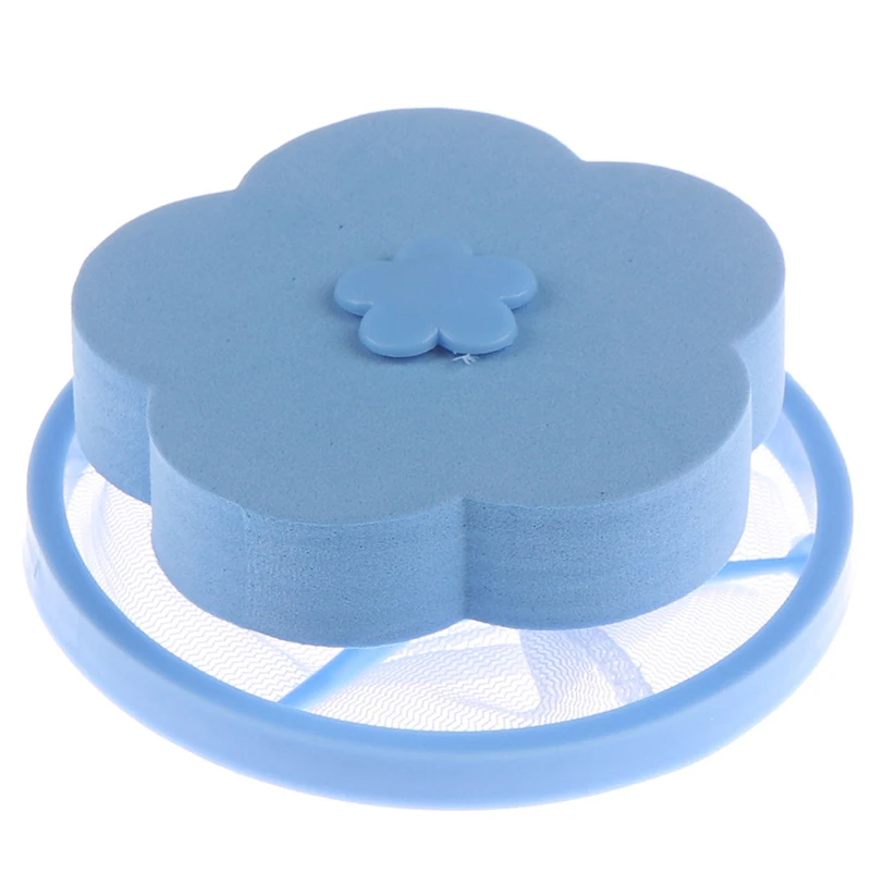 Шарики для стирки диски одежда мех волосы Catcher Чистка шарики мешок грязного волокна коллектор фильтр сетка мешок фильтр стиральной машины - Цвет: Синий