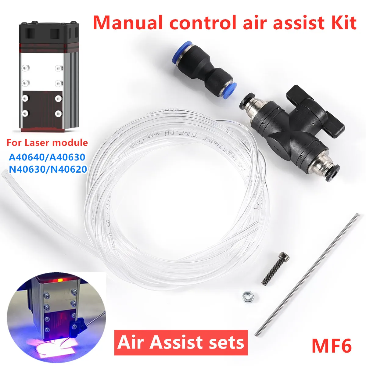 

NEJE MF6 laser module manual control air assist kit-1.5MPA