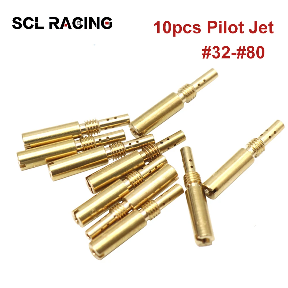 SCL Racing 10 шт./компл. Pilot Jet M5 5 мм #32 #80 медленно действующий резьбовой сменный