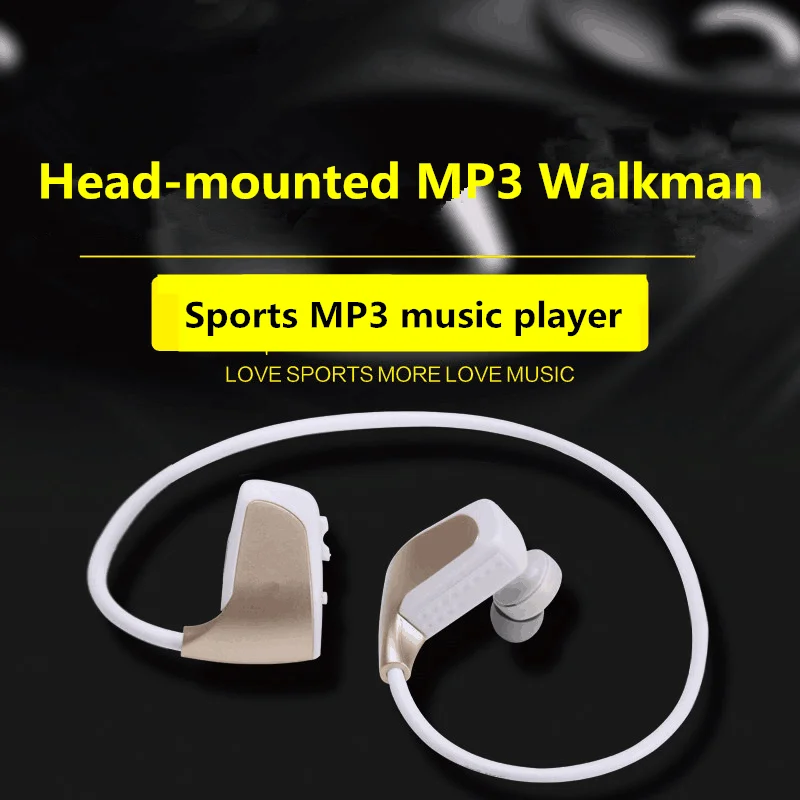 Auriculares inalámbricos MP3 para estudiantes, cascos deportivos para correr, una máquina, reproductor de música portátil sin pérdidas