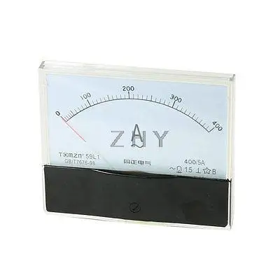 

AC 0-400A Fine Tuning Dial Panel Rectangle Analog Ampere Meter Amperemeter