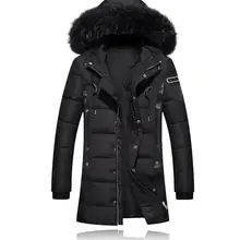 Мужской зимний пуховик, 80% белый утиный пух, Мужская ветровка, мужской пуховик, M-3XL, парка