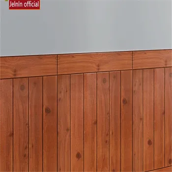 

Red imitation wood grain foam wall stickers living room brick pattern TV background anti-collision kindergarten wall stickers