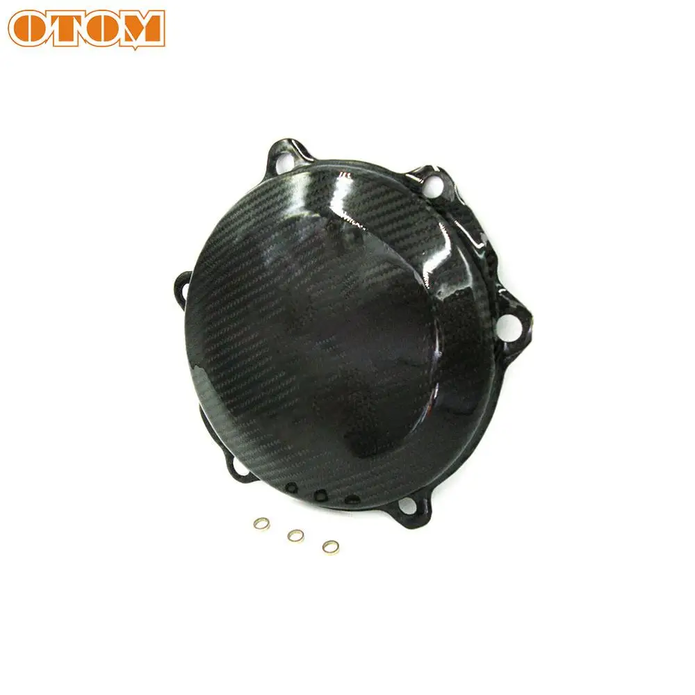OTOM Черная защитная крышка сцепления двигателя мотоцикла для YAMAHA YZ250 YZ250X YZ 250X из углеродного волокна