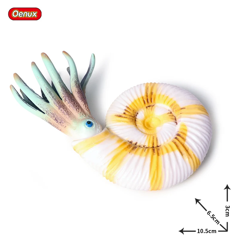 Oenux подводный мир морские животные Moray Coelacanth Carb Squid Devil Fsh модель фигурки океан Sealife аквариум детская игрушка - Цвет: without box