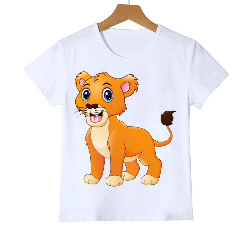 Rei Leão impressão t-shirt para menino e