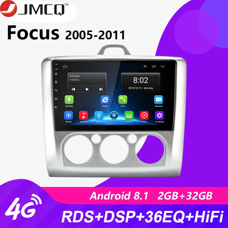 

9" 2 Din 4G NET WIFI Car Radio for Ford Focus Exi MT AT 2005-2011 RDS DSP Multimedia Player Android 8.1 GPS Navigation HiFi