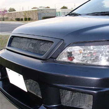 

Use for Mitsubishi Lancer Cedia racing grills 2002--2003 year carbon fibre front center racing grill cover accessorie body kit