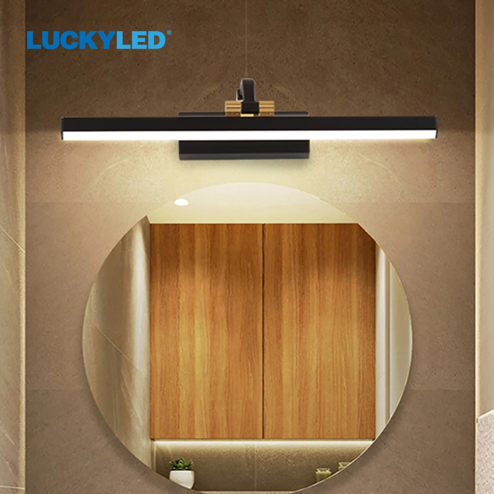 Светодиодный современный светильник LUCKY для ванной комнаты зеркальный