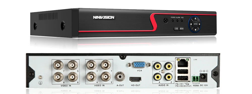 6 в 1 5MP AHD DVR NVR XVR CCTV 4Ch 8Ch 1080P 4MP 5MP гибридная камера безопасности DVR рекордер Onvif RS485 Coxal управление P2P Облако