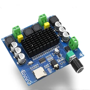 

XH-A105 Bluetooth 5.0 TDA7498 digital amplifier board 2x100W Stereo Audio AMP Module Support TF Card AUX