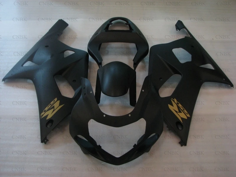 Корпус для GSXR 600 750 1000 2001 2000 корпус комплекты 2003 K1 2 матовый черный золотой|Полные