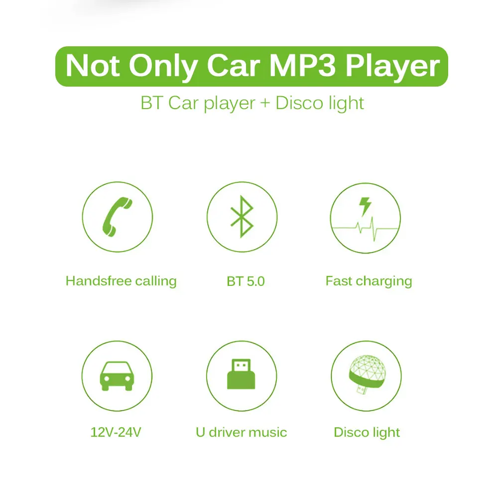 Автомобильный звездное небо диско светильник Bluetooth 5,0 5 V/3.1A Hands-free fm-передатчик Dual USB Зарядное устройство автомобиля радио комплект атмосферная лампа
