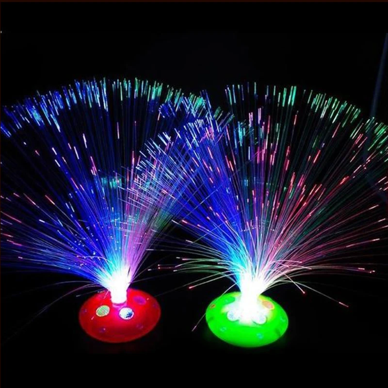 1 шт. светодиодный ночной Светильник из оптического волокна|Новизна освещения| |