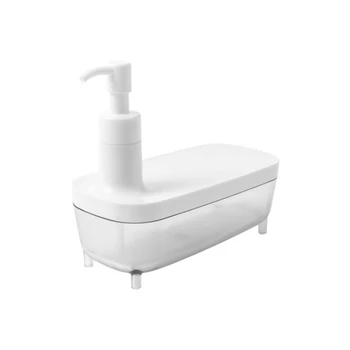 

Boat-Shaped Soap Dispenser Translucent Pressed Soap Dish for Kitchen and Bathroom 300ML