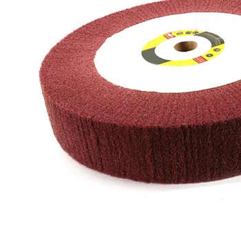

4~12 Abrasive Flap Grinding Polishing Wheel Non-Woven 4/5inch Bore 320 Grit