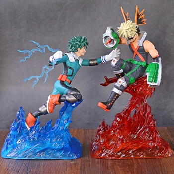 

New Anime My Hero Academia GK Midoriya Izuku Vs Bakugo Katsuki Battle Ver. 1/7 Scale painted PVC Action Figure Model Toy