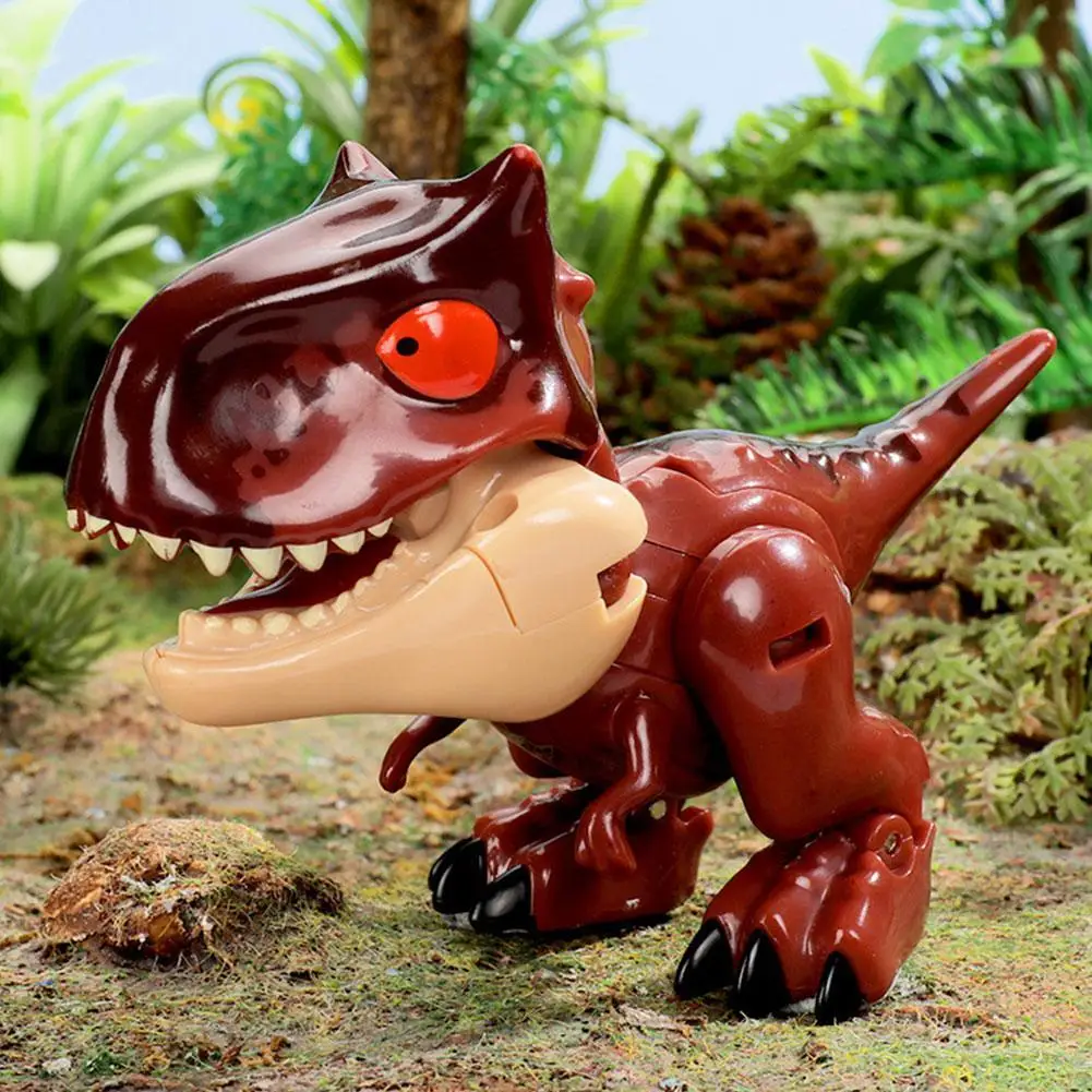 

1Pcs Deformation Mecha Dinosaur Toy Tyrannosaurus Carnotaurus Action Building Educational Raptor Children's Block F4T0