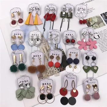 

Wholesale 20 Pairs Mixed Lots Earrings Multi-design Dangle Earrings Trendy Boho Flower Pearl Tassel Statement Drop Earrings