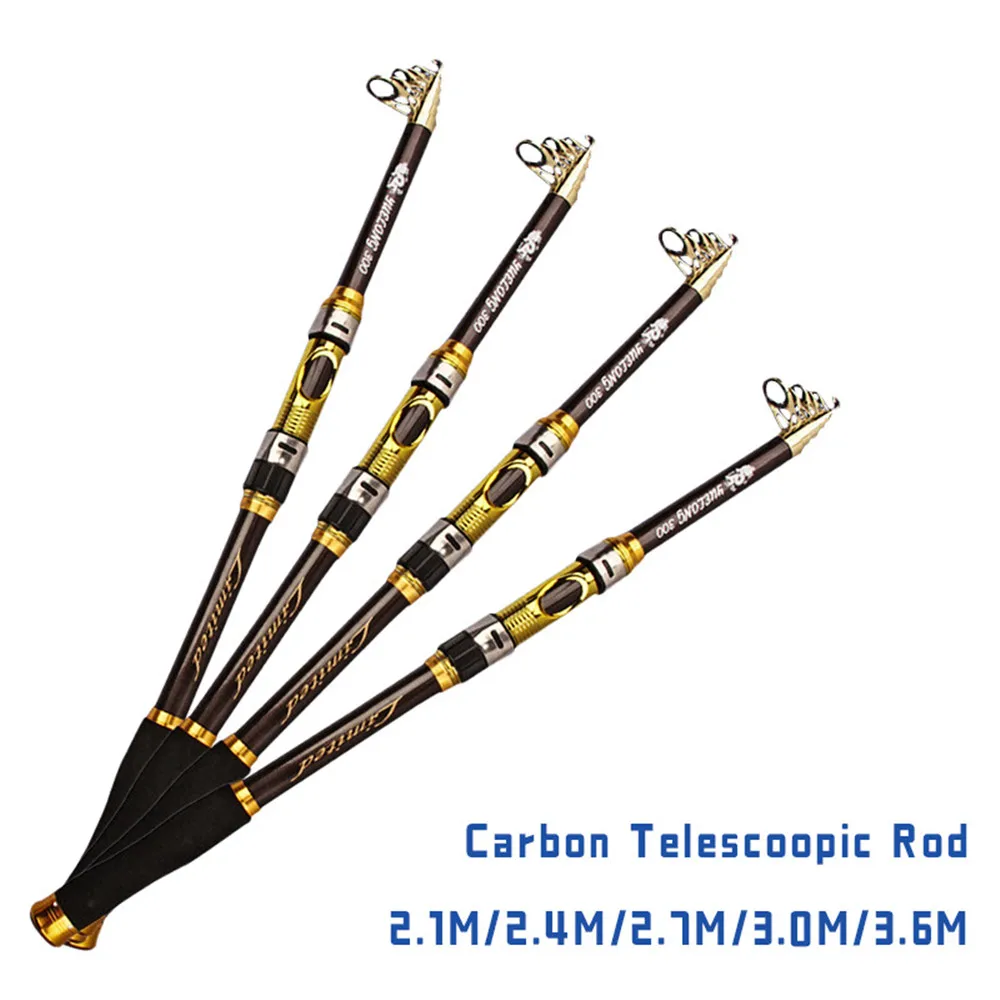Telescopic Rock Fishing Rod 2.1M-3.6M Stream Boat Pole Light Weight Power Lake Rods Carp Feeder 2020 | Спорт и развлечения