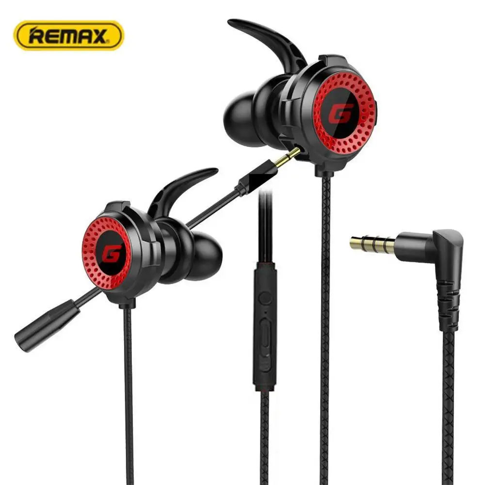 G20 con cable de enchufe de 3,5mm dinámica de juego auriculares L-enchufe con forma Anti-rotura ergonómico orejeras con micrófono para teléfonos/PC