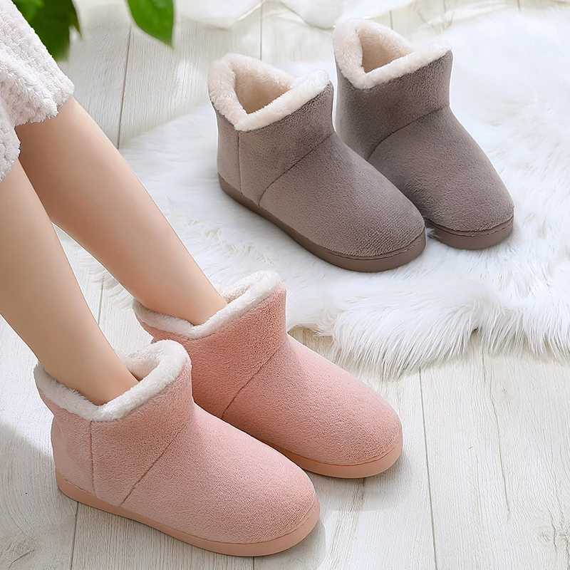 Zapatillas casa mujer zapatos invierno para y niño zapatillas antideslizantes mujer, chanclas de piel de alta calidad para el hogar zapatillas casa hombre, cómodas y cálidas para interiores exteriores|Zapatillas| -