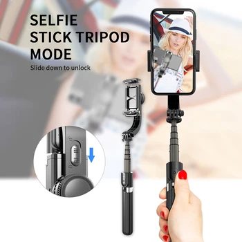 

Portable Wireless Control Handheld Smart Anti-shake Shooting Stabilizer Bluetooth Shutter Tripod Aluminum Alloy Selfie Stick