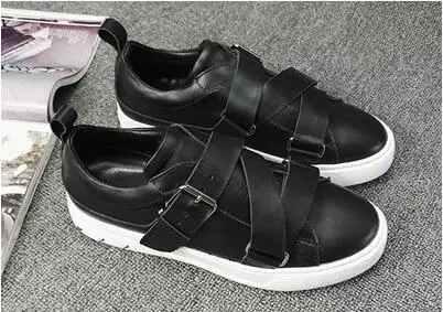 Черный zapatillas mujer; Повседневная обувь; женская обувь на плоской подошве; Высококачественная Брендовая обувь из натуральной кожи; Размеры 35-41 - Цвет: Черный