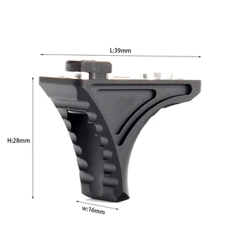 

ohhunt Mini Bi-Directional Keymod M-LOK Hand Stop Barricade Rest HandStop Rail Tactical Hunting Standard Handguard System