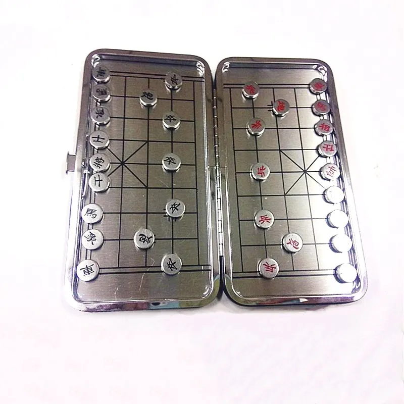 

International Chess Game Set with Foldable Board and Playing Pieces for Family Friends Playing Board Game