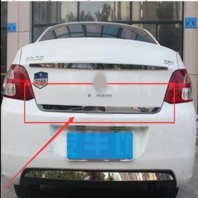 Накладка на заднюю дверь из нержавеющей стали для Peugeot 301 408 2008 308 | Автомобили и